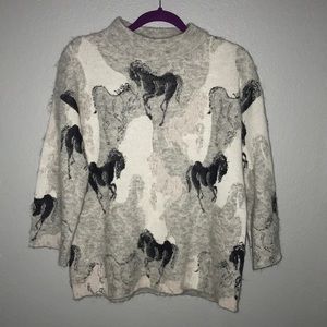 Kate Spade Stallions Sweater Wild Ones Small NWT